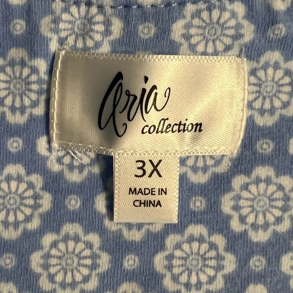 Aria Collection 3X Nightgown‎ Set 2‑Pack Floral Smocked Cottagecore Loungewear